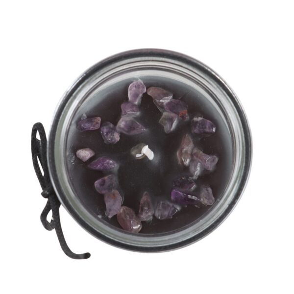 Crystal Witch Jasmine Tube Candle with Amethyst Chips - Image 3