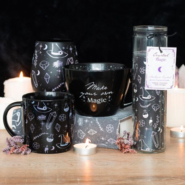 Crystal Witch Jasmine Tube Candle with Amethyst Chips - Image 5