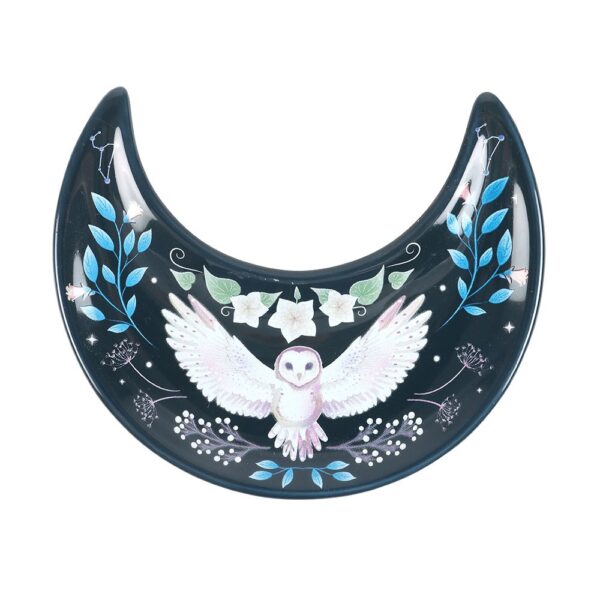 Crescent Moon Owl Trinket Dish - Image 2