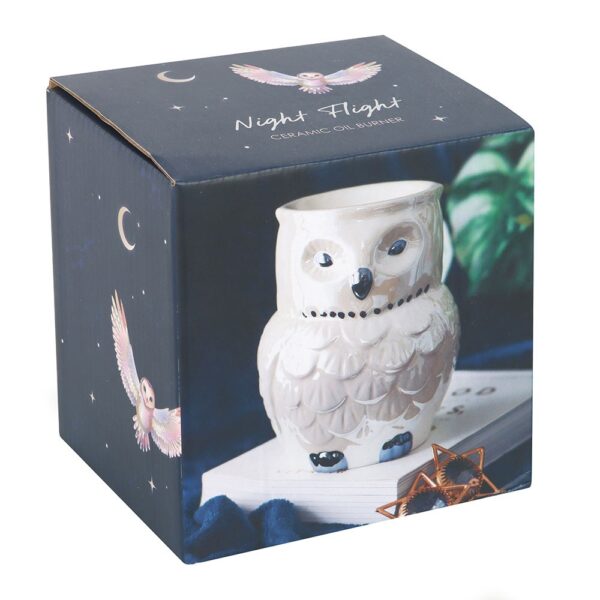 Owl Shaped Iridescent Oil Burner and Wax Warmer - Image 6