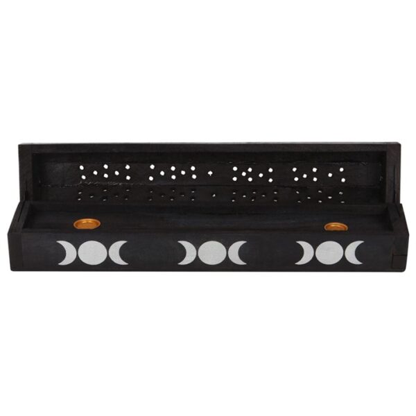 Triple Moon Wooden Sage Incense Box Set - Image 5