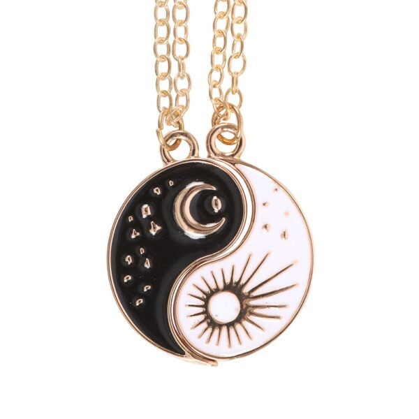 Pair of Yin Yang Best Friend Pendant Necklaces - Image 6