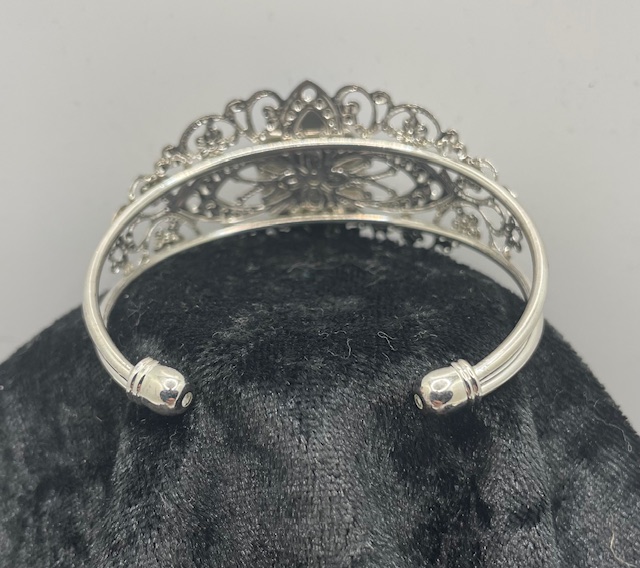 Blue Shungite Cuff Bracelet - Image 2